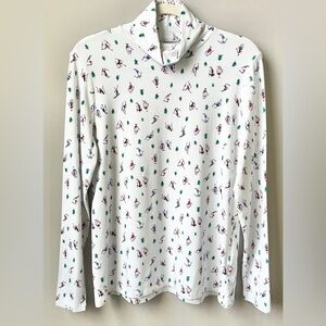 Ski ⛷️ print Long Sleeve turtleneck Shirt new never worn